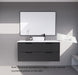 600-1800*450*550mm ABS Bali Matt Black MR Melamined Board Panel With PVC Coating Fluted Wall Hung Vanity - HD reno