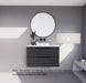 600-1800*450*550mm ABS Bali Matt Black MR Melamined Board Panel With PVC Coating Fluted Wall Hung Vanity - HD reno