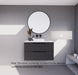 600-1800*450*550mm ABS Bali Matt Black MR Melamined Board Panel With PVC Coating Fluted Wall Hung Vanity - HD reno