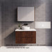 600-1800*450*550mm ABS Bali Brown Oak MR Melamined Board Panel With PVC Coating Fluted Wall Hung Vanity - HD reno