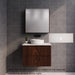 600-1800*450*550mm ABS Bali Brown Oak MR Melamined Board Panel With PVC Coating Fluted Wall Hung Vanity - HD reno