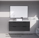 600-1800*450*550mm ABS Bali Matt Black MR Melamined Board Panel With PVC Coating Fluted Wall Hung Vanity - HD reno