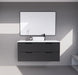 600-1800*450*550mm ABS Bali Matt Black MR Melamined Board Panel With PVC Coating Fluted Wall Hung Vanity - HD reno