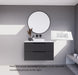 600-1800*450*550mm ABS Bali Matt Black MR Melamined Board Panel With PVC Coating Fluted Wall Hung Vanity - HD reno