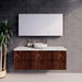 600-1800*450*550mm ABS Bali Brown Oak MR Melamined Board Panel With PVC Coating Fluted Wall Hung Vanity - HD reno
