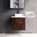 600-1800*450*550mm ABS Bali Brown Oak MR Melamined Board Panel With PVC Coating Fluted Wall Hung Vanity - HD reno