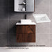 600-1800*450*550mm ABS Bali Brown Oak MR Melamined Board Panel With PVC Coating Fluted Wall Hung Vanity - HD reno
