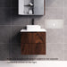 600-1800*450*550mm ABS Bali Brown Oak MR Melamined Board Panel With PVC Coating Fluted Wall Hung Vanity - HD reno