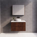 600-1800*450*550mm ABS Bali Brown Oak MR Melamined Board Panel With PVC Coating Fluted Wall Hung Vanity - HD reno