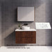 600-1800*450*550mm ABS Bali Brown Oak MR Melamined Board Panel With PVC Coating Fluted Wall Hung Vanity - HD reno
