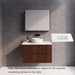600-1800*450*550mm ABS Bali Brown Oak MR Melamined Board Panel With PVC Coating Fluted Wall Hung Vanity - HD reno