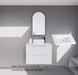 600-1800*450*550mm ABS Bali Matt White MR Melamined Board Panel With PVC Coating Fluted Wall Hung Vanity - HD reno