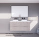 600-1800*450*550mm ABS Bali White Oak MR Melamined Board Panel With PVC Coating Fluted Wall Hung Vanity - HD reno