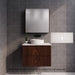 600-1800*450*550mm ABS Bali Brown Oak MR Melamined Board Panel With PVC Coating Fluted Wall Hung Vanity - HD reno