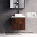 600-1800*450*550mm ABS Bali Brown Oak MR Melamined Board Panel With PVC Coating Fluted Wall Hung Vanity - HD reno