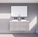 600-1800*450*550mm ABS Bali White Oak MR Melamined Board Panel With PVC Coating Fluted Wall Hung Vanity - HD reno