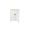 600*455*860mm POS Harrington Matt White PVC Constructed Freestanding Vanity With Legs