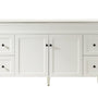 1500*455*860mm POS Harrington Matt White PVC Constructed Freestanding Vanity With Kick Board - HD reno