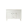 1200*455*860mm POS Harrington Matt White PVC Constructed Freestanding Vanity With Legs - Middle Drawer - HD reno