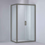 920-1750x2000mm L Shape Shower Screen Sliding Door Gunmetal Grey Semi-frameless 6mm Glass With  Return Panel