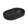 530*340*175mm Fienza Aluca Pill Matte Black Vitreous China Oval Insert Basins