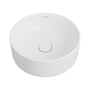 360*360*140mm Reba Luxe Matte White Vitreous China Round Above Counter Basins