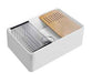 760*508*254mm Lukka Orta Fine Fireclay Farmhouse With Work Station Gloss White Square Basin Single Bowl With Drainer Undermount Sinks Laundry Kitchen Sink