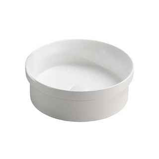 360*360*120mm Lukka Olley Matt White Ceramic Art Above Counter Basins