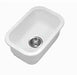 330*483*184mm Lukka Elba Fine Fireclay Gloss White Square Basin Single Bowl With Drainer Undermount Sinks Laundry Kitchen Sink