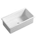 760*459*254mm Lukka Procida Fireclay Gloss White Square Basin Single Bowl With Drainer Inset/Undermount Laundry Kitchen Sink