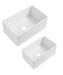 760*459*254mm Lukka Rocca Fine Fireclay Farm House Buttler Gloss White Square Basin Single Bowl With Drainer Undermount Laundry Kitchen Sink