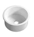 460*460*232mm Lukka Elba Fine Fireclay Round Basin Single Bowl With Drainer Undermount Sinks Laundry Kitchen Sink
