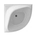 1000x1000x635mm Lukka Bingie Diamond Gloss White Acrylic None Overflow Corner Bathtub