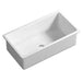 813*483*254mm Lukka Procida Fireclay Gloss White Single Bowl Square Basin With Drainer Inset/Undermount Laundry Kitchen Sink