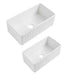 835*459*254mm Lukka Rocca Fine Fireclay Farm House Buttler Gloss White Single Bowl Square Basin With Drainer Undermount Laundry Kitchen Sink