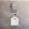 600*450*450mm ABS Houston Matt White Plywood Curved Wall Hung Vanity