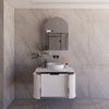 900*450*450mm ABS Houston Matt White Plywood Curved Wall Hung Vanity