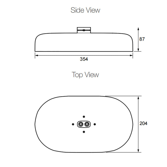 354mm Kohler Statement 2 Function 12 Deep Massage Rainhead Chrome/Brushed Nickel/Brushed Brass/Matt Black Oval Shower Heads