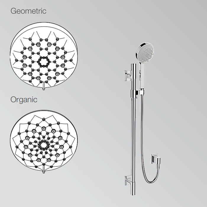 700-800mm Kohler Renew Chrome Geometric/Organic Round Slide Shower