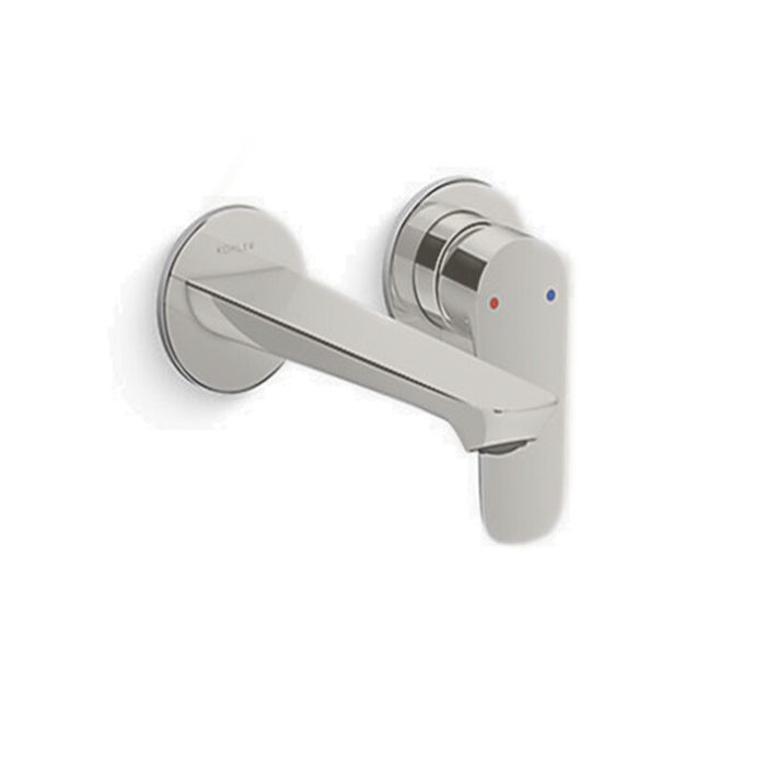 Kohler Aleo S Wall Mount Basin Mixer 218mm Chrome/Matte Black/Brushed Nickel Tapware