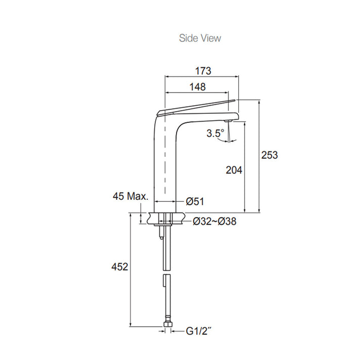 Kohler Avid Tall Single Lever Basin Mixer Chrome Tapware
