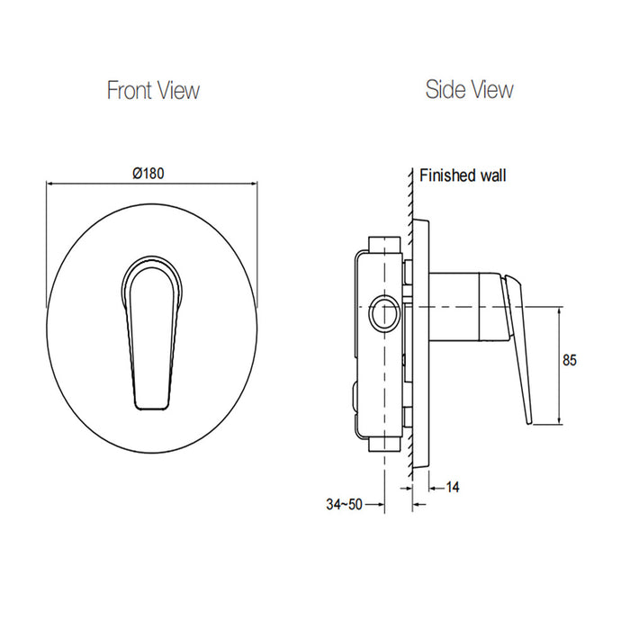 Kohler Avid Shower Mixer Chrome Tapware
