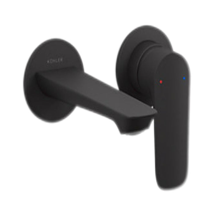 Kohler Aleo S Wall Mount Basin Mixer 165mm Chrome/Matte Black/Brushed Nickel Tapware