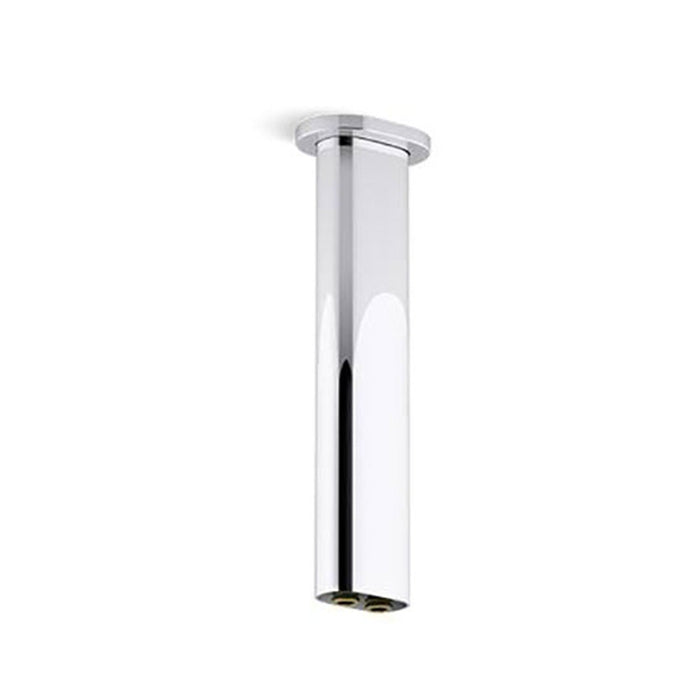 127-254mm Kohler Statement Dual Function Chrome/Brushed Nickel/Brushed Brass/Matt Black Oval Ceiling Mount Rainhead Arm