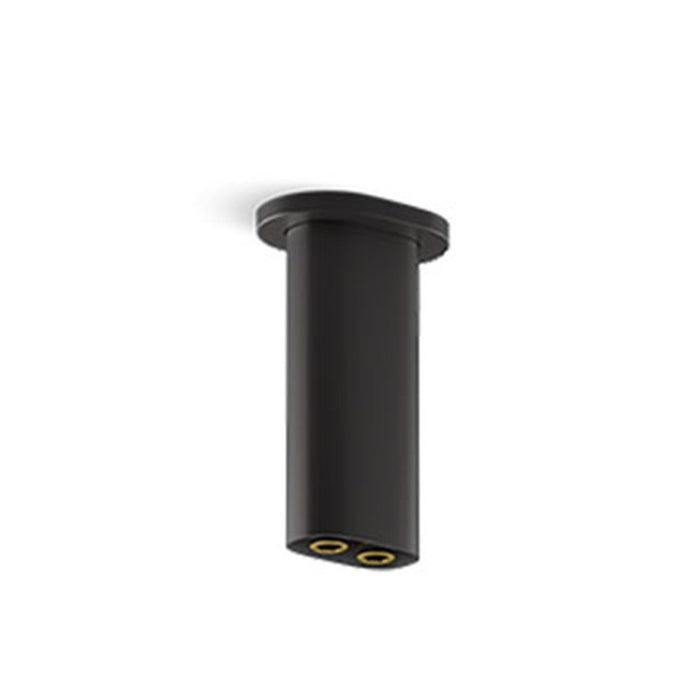 127-254mm Kohler Statement Dual Function Chrome/Brushed Nickel/Brushed Brass/Matt Black Oval Ceiling Mount Rainhead Arm