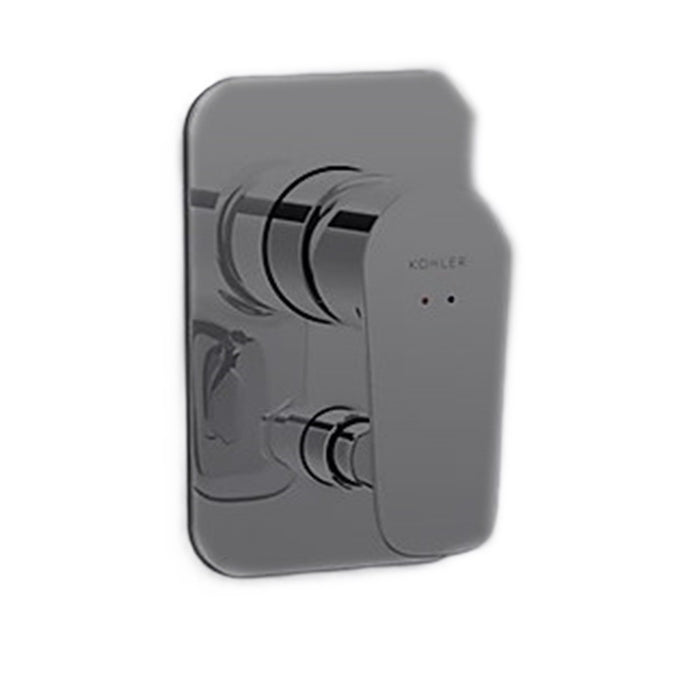 Kohler Aleo S S/B Mixer With Diverter Chrome/Matte Black/Brushed Nickel Tapware