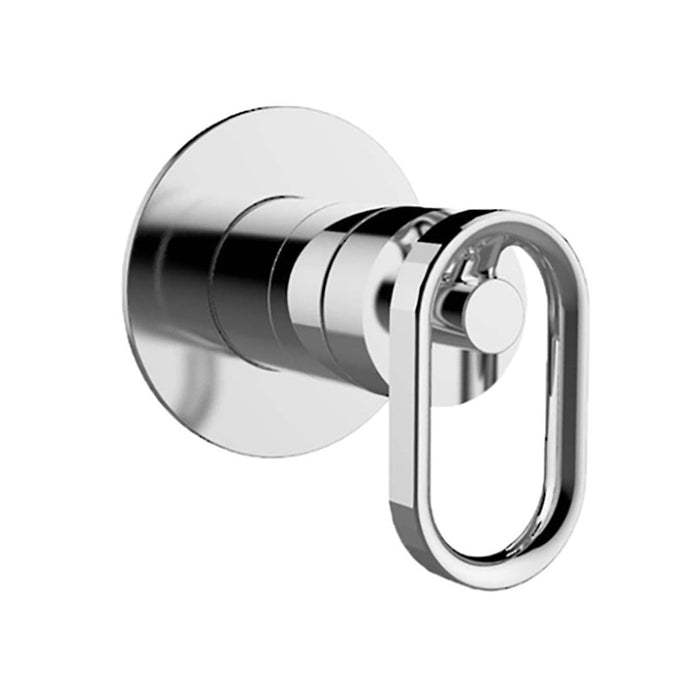 100mm Kohler Components Chrome/Brushed Nickel/Matt Black/Brushed Brass Round Plate Industrial Handle Shower/Bath Mixer Thin Trim Kit