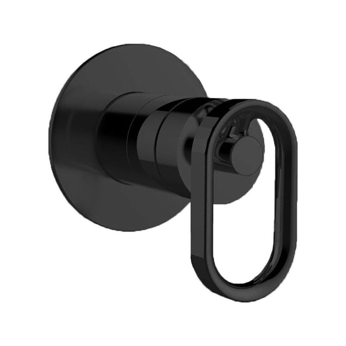 100mm Kohler Components Chrome/Brushed Nickel/Matt Black/Brushed Brass Round Plate Industrial Handle Shower/Bath Mixer Thin Trim Kit