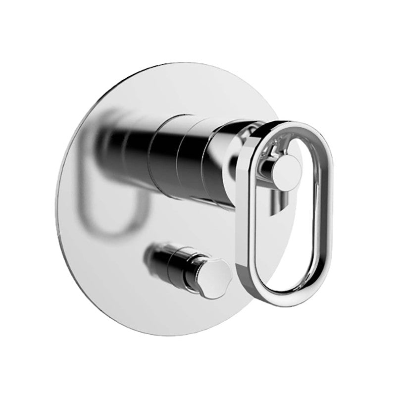 160mm Kohler Components Round Plate Industrial Handle Shower/Bath Mixer With Diverter