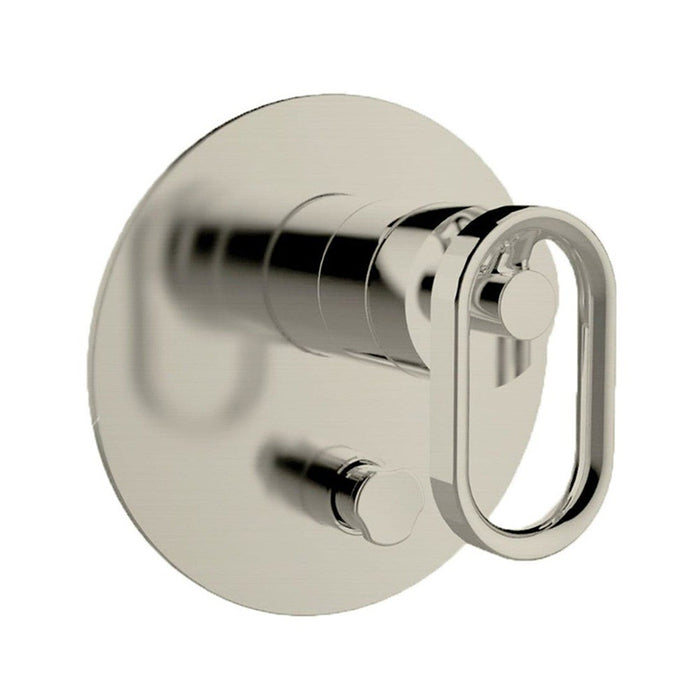 160mm Kohler Components Chrome/Brushed Nickel/Matt Black Round Plate Industrial Handle Shower/Bath Mixer With Diverter Thin Trim Kit